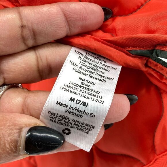 Free Assembly Girl’s Duck Green Lightweight Quilted Full Zip Jacket Medium 7/8 - Picture 11 of 15